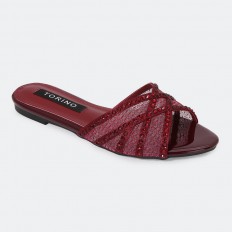 ZX2967 Rhinestone Tulle Toe...