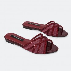 ZX2967 Rhinestone Tulle Toe...