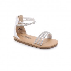 Open toe girls shoes with a...
