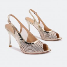HSQ433 Heeled Sandal with a...