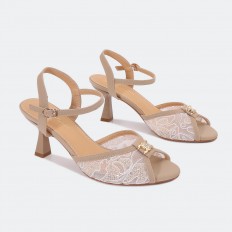 HSQ436 Heeled sandal made...
