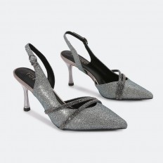 HSQB84 Shiny Heeled Sandals...