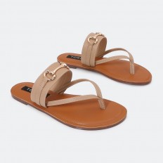 ZX2753 Flat slippers with a...
