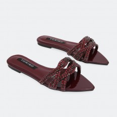 ZX2988 Shiny Flat slippers