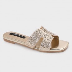 ZX3172 Flat slippers with...