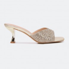 BXQ1756 Shiny mid-heel...