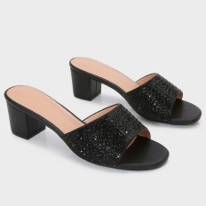 BXQ2127 Wide Heel slippers...