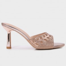 BXQ2133 Shiny Heel slippers