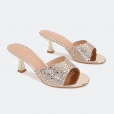 BXQ2269 Heeled slippers...