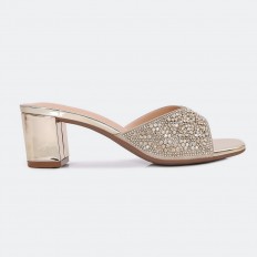 BXQ2272 Shiny wide heel...