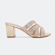 BXQ2273 Wide Heel slippers...