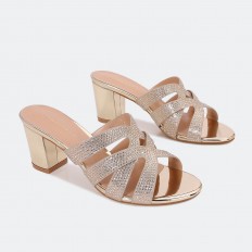 BXQ2273 Wide Heel slippers...
