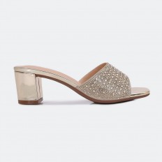 BXQ2274 Wide heel slippers...