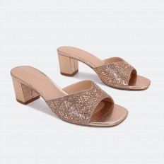 BXQ2275 Wide Heel slippers...