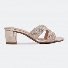BXQ2276 Wide heel slippers...