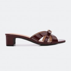 BXQ2298 Shiny slippers with...