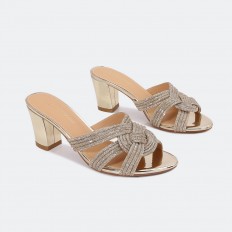 HXQ579 Wide Heel slippers...