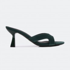 HXQ594 Heeled slippers with...