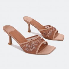 NXQ2582 Heel slippers with...