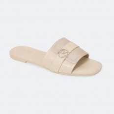 OX3046 نعال فلات مزين بإكسسوار