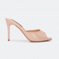QXQH4 Shiny high heel slippers