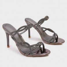 QXQH9 Chic heeled slippers...
