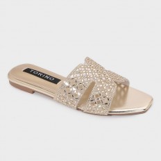ZX3256 نعال مسطح شيك مزين...