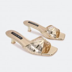 ZXQ2342 Shiny heel slippers...