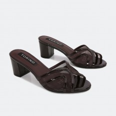 ZXQ2464 Shiny wide-heeled...