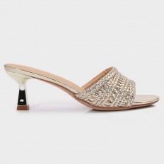 HXQ637 Shiny Heel Slippers...