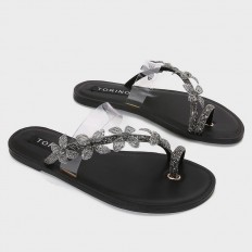 ZX3189 Flat slippers with a...