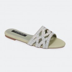 ZX2968 نعال فلات مزين...