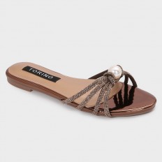 ZX3181 نعال مسطح مزين بحبال...