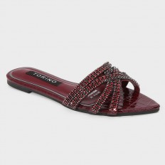 ZX2814 Shiny Flat Slippers