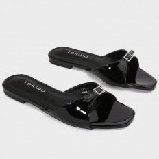 ZX3157 Shiny flat slippers...