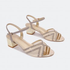 QSQ767 Heeled sandal with a...