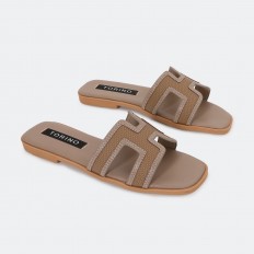 ZX3303 Flat slippers with a...