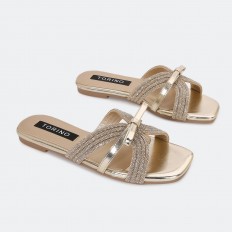 ZX3334 Flat Shiny slippers...