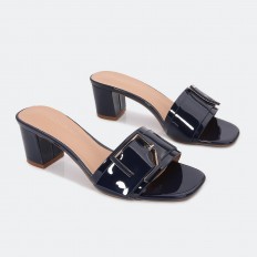 BXQ2291 Shiny heel slippers...