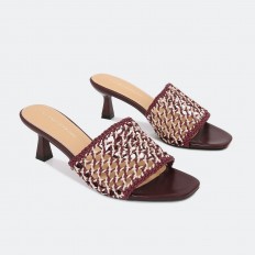 HXQ678 Casual Heeled slippers