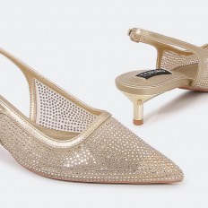 QSQB37 Tulle Sandal with...