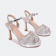 LSQ835 Heeled sandal made...