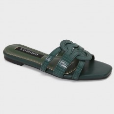 ZX3143  نعال مسطح ذو نقشة...